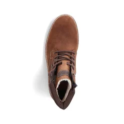 Rieker Boots-Men'S Corded Boots Chestnut Brown