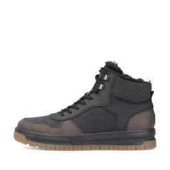 Rieker Boots-Men'S Corded Boots Asphalt Black
