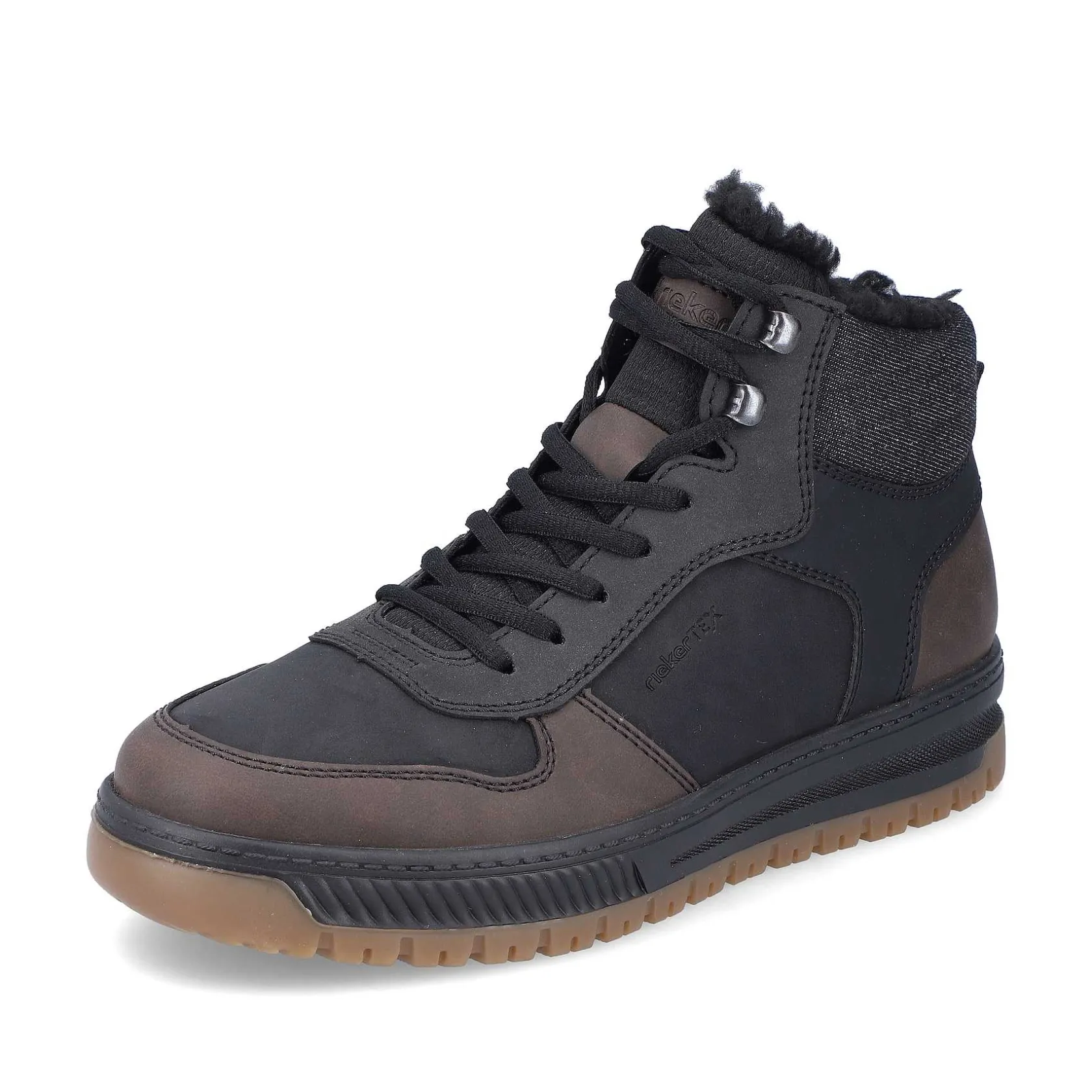 Rieker Boots-Men'S Corded Boots Asphalt Black