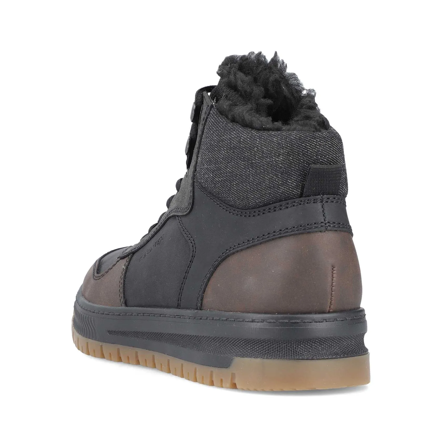 Rieker Boots-Men'S Corded Boots Asphalt Black