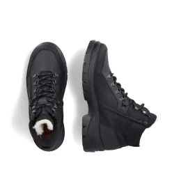 Rieker Boots-Men'S Corded Boots Asphalt Black