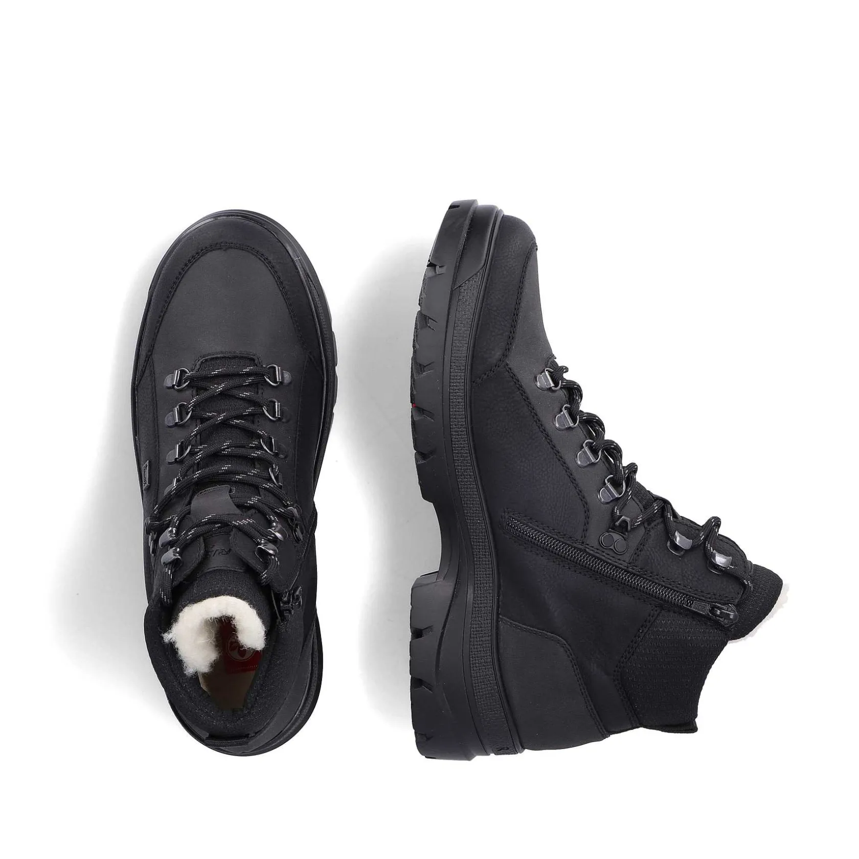 Rieker Boots-Men'S Corded Boots Asphalt Black