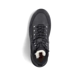 Rieker Boots-Men'S Corded Boots Asphalt Black