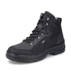 Rieker Boots-Men'S Corded Boots Asphalt Black