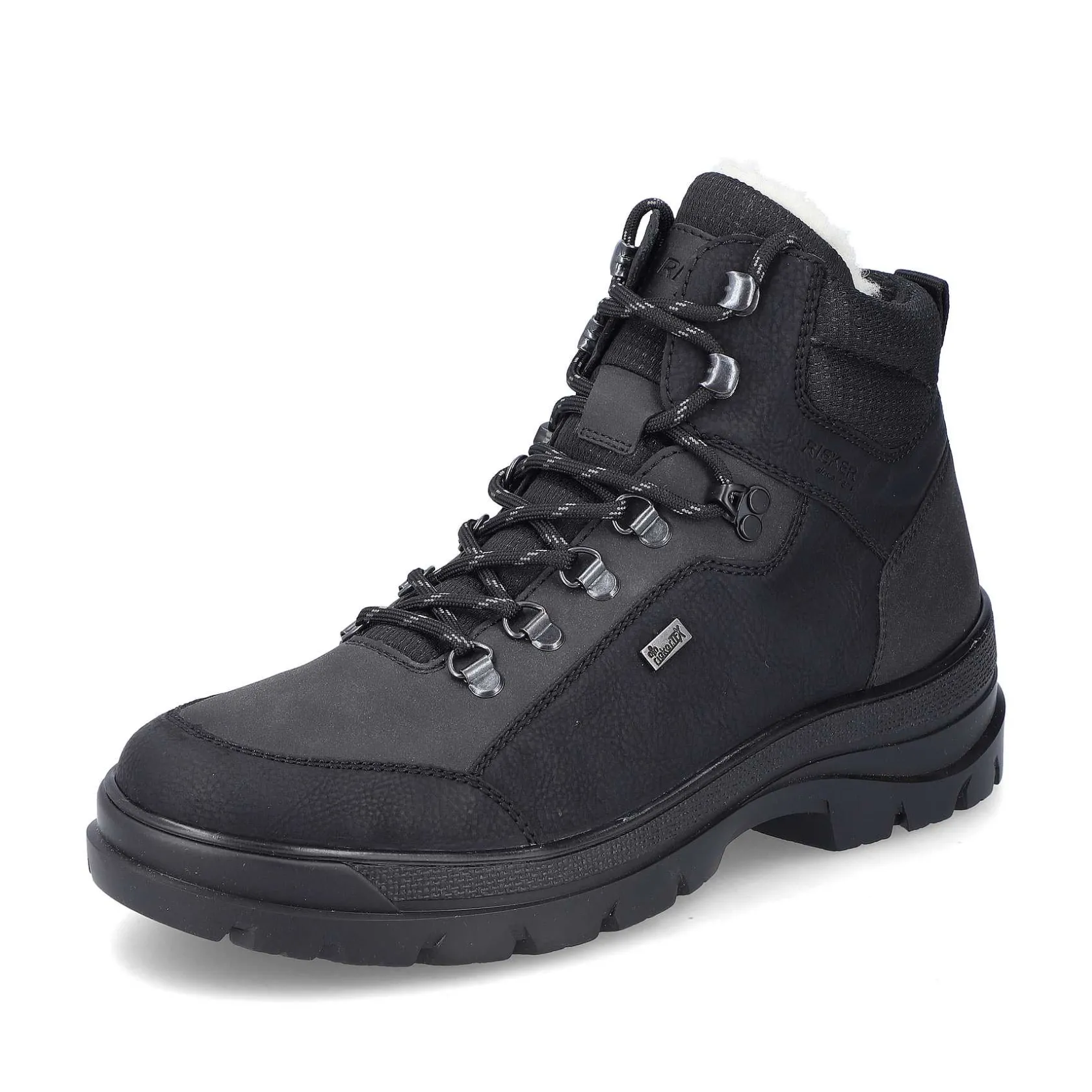 Rieker Boots-Men'S Corded Boots Asphalt Black