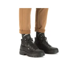 Rieker Boots-Men'S Corded Boots Asphalt Black