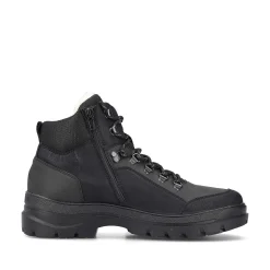 Rieker Boots-Men'S Corded Boots Asphalt Black