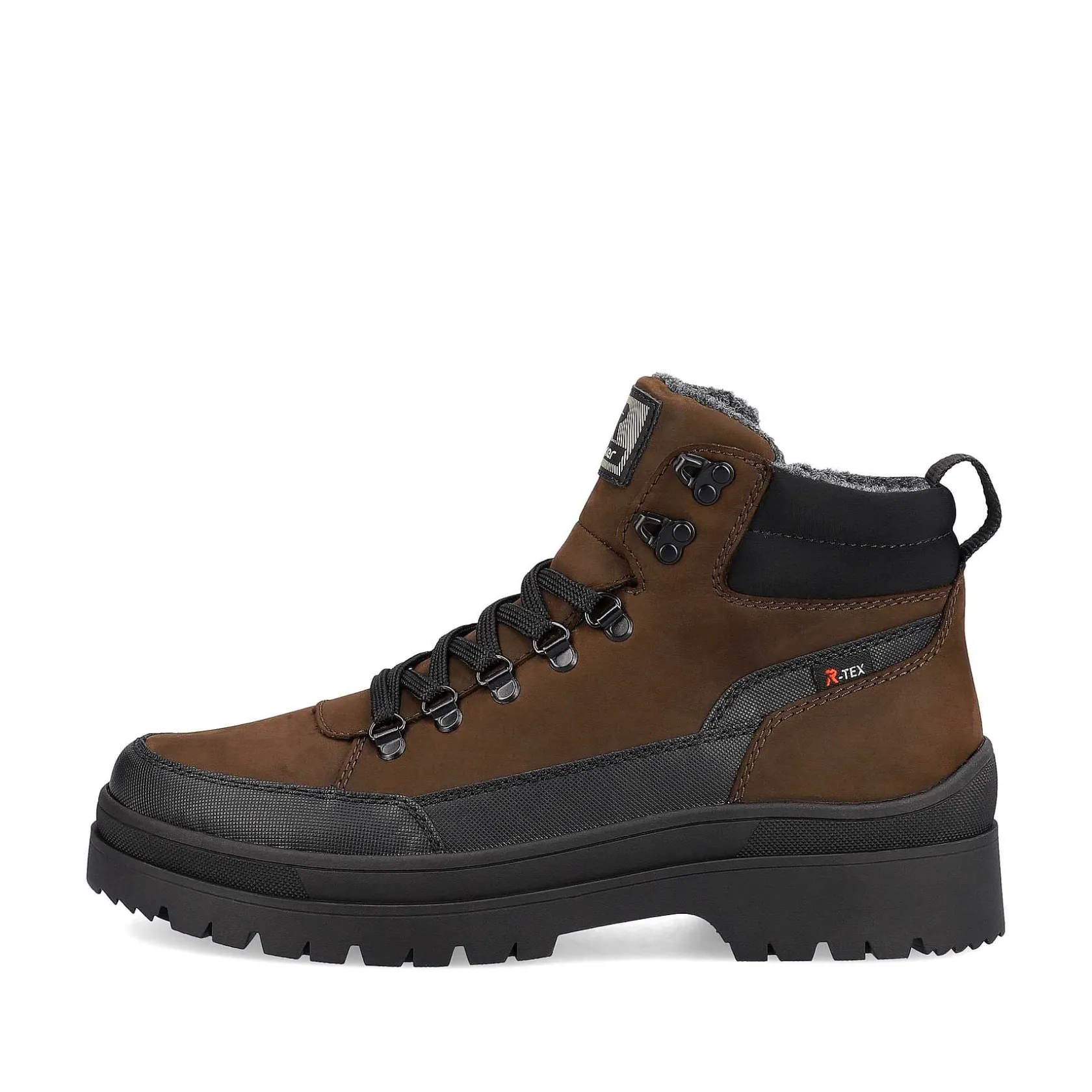 Rieker Boots-Men'S Corded Boots Nut-Brown Noir