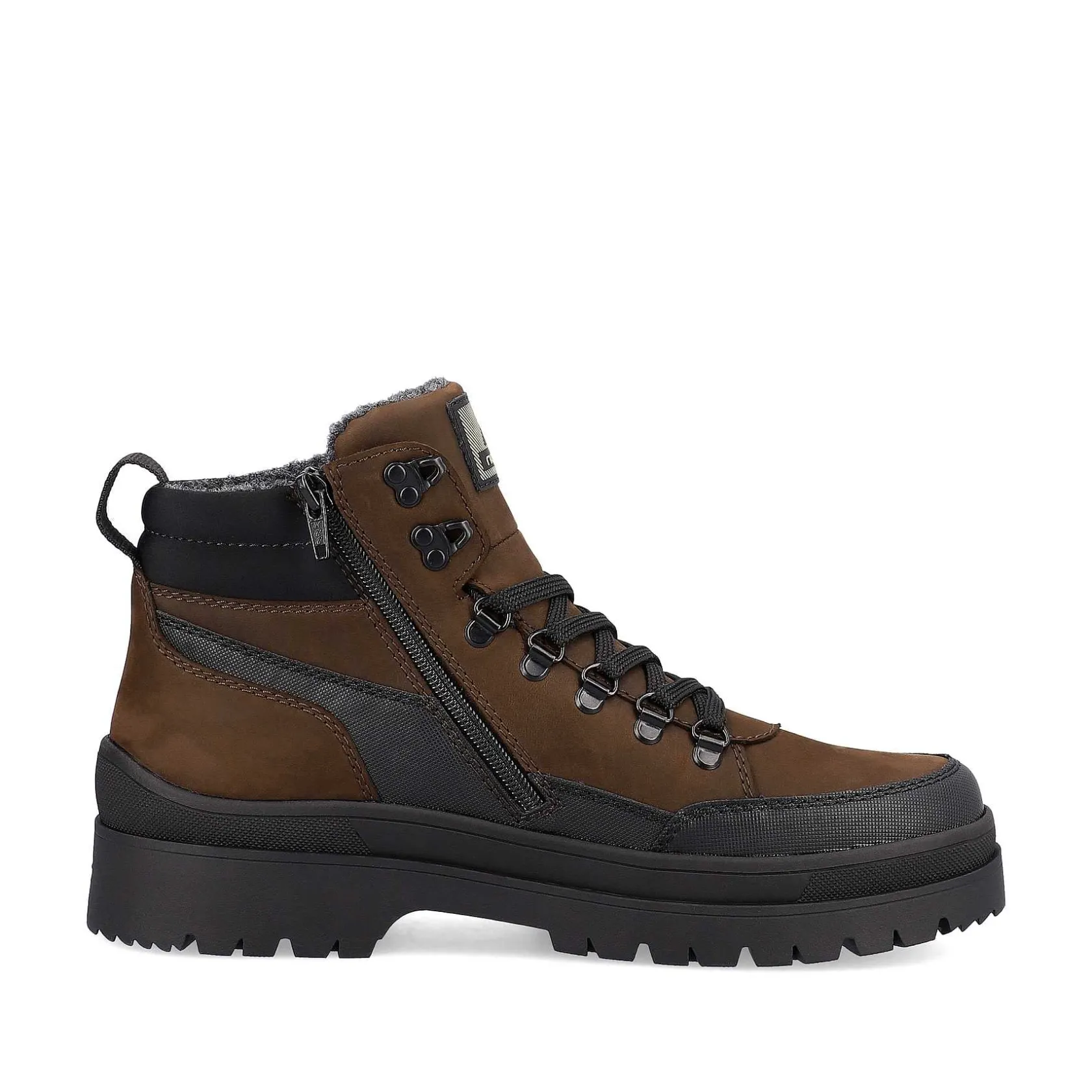 Rieker Boots-Men'S Corded Boots Nut-Brown Noir