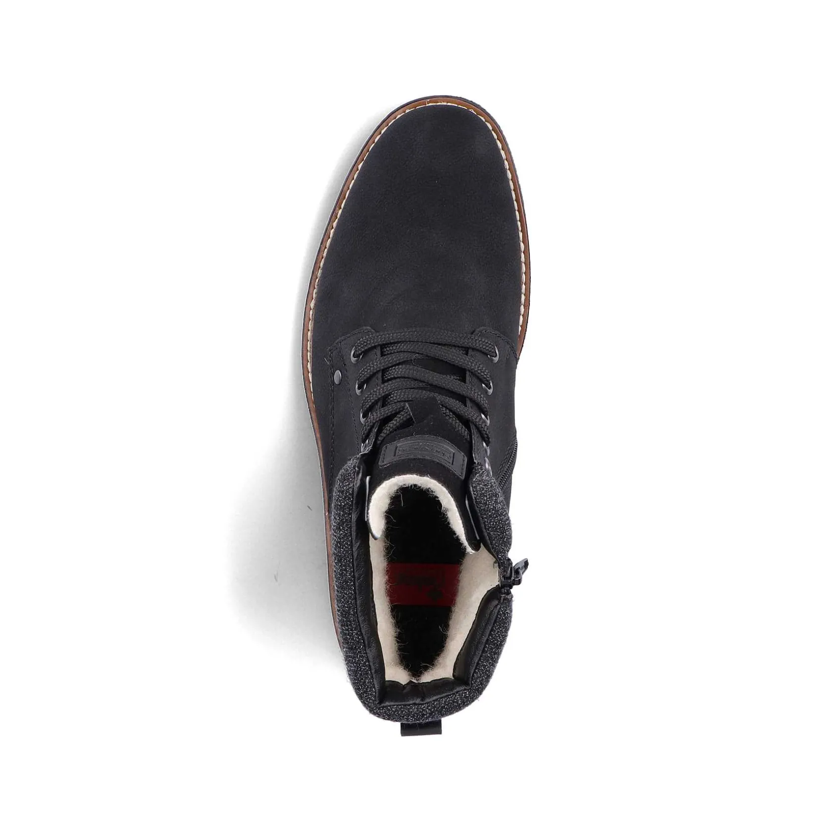 Rieker Boots-Men'S Corded Boots Deep Black