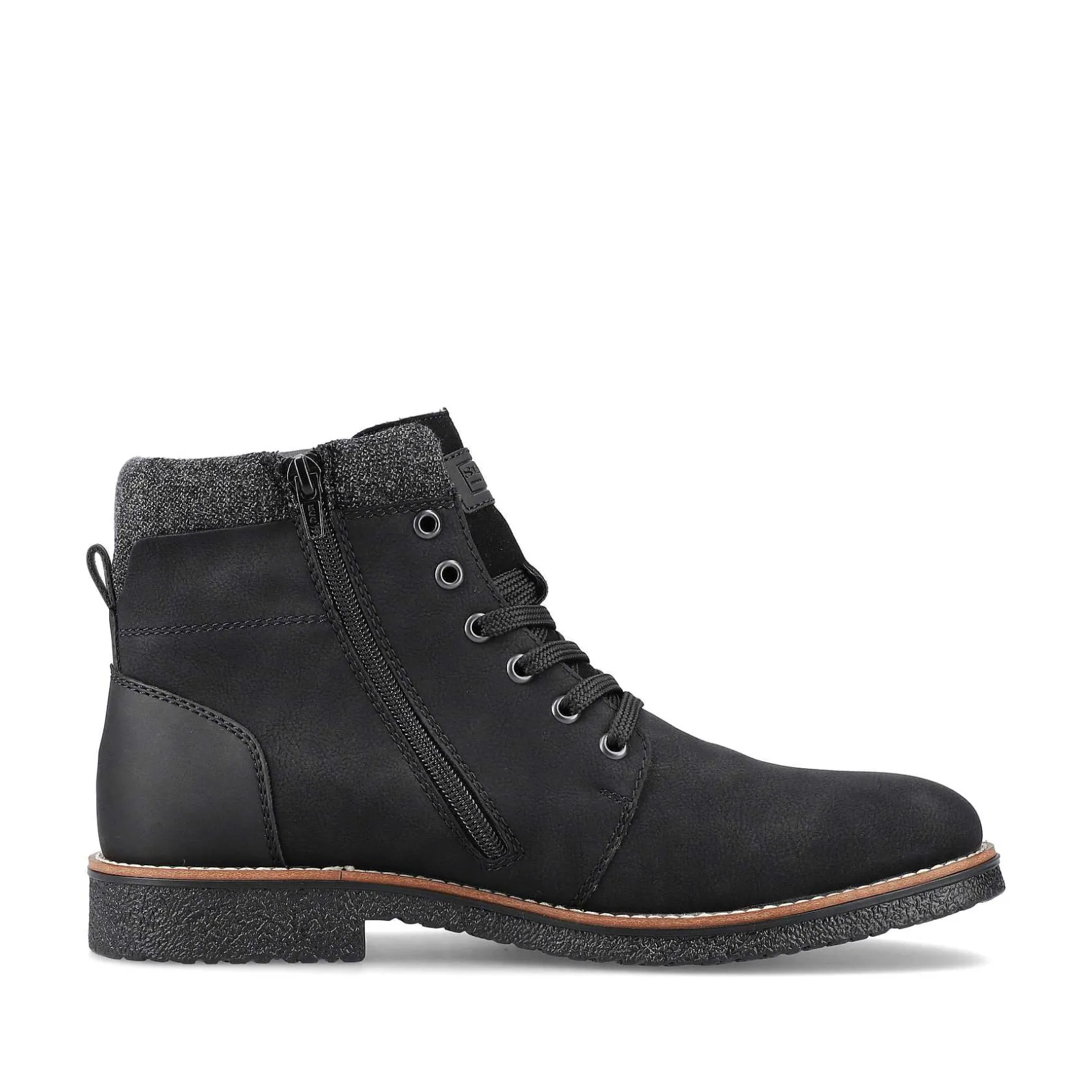 Rieker Boots-Men'S Corded Boots Deep Black