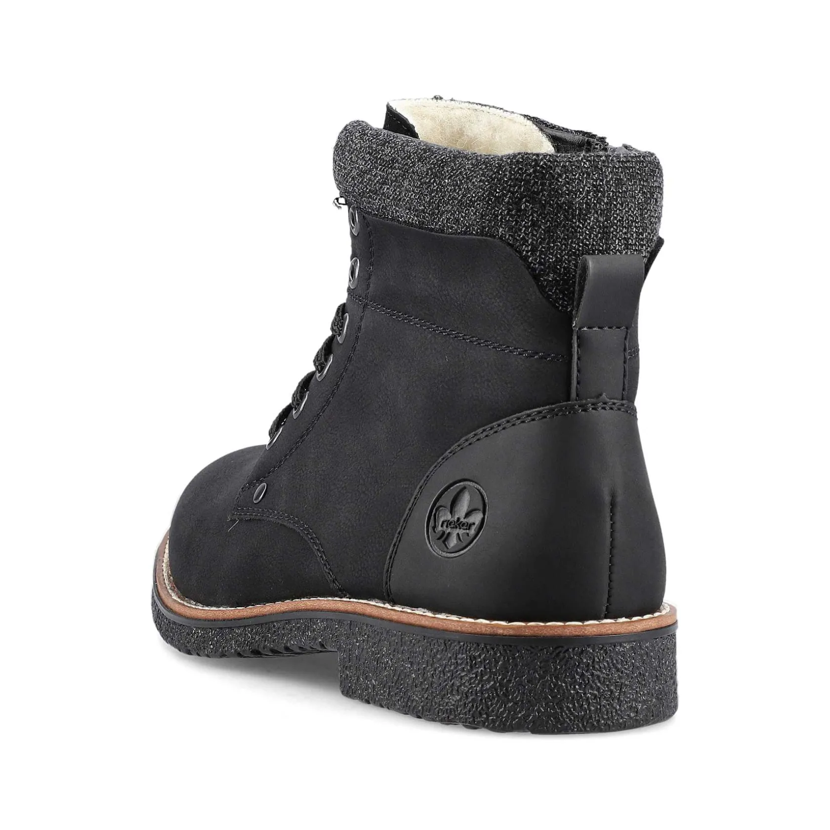 Rieker Boots-Men'S Corded Boots Deep Black