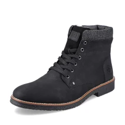 Rieker Boots-Men'S Corded Boots Deep Black
