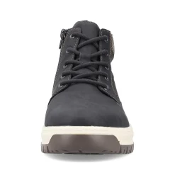 Rieker Boots-Men'S Corded Boots Asphalt Black