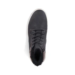 Rieker Boots-Men'S Corded Boots Asphalt Black