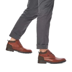 Rieker Boots-Men'S Corded Boots Chestnut Brown