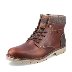Rieker Boots-Men'S Corded Boots Chestnut Brown