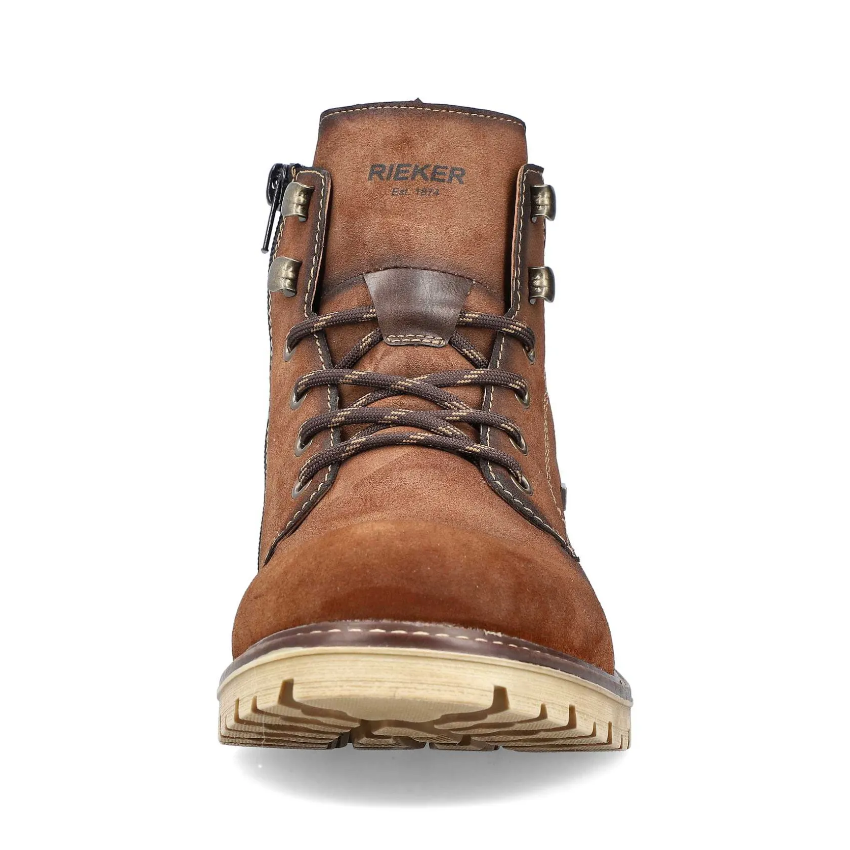 Rieker Boots-Men'S Corded Boots Chestnut Brown