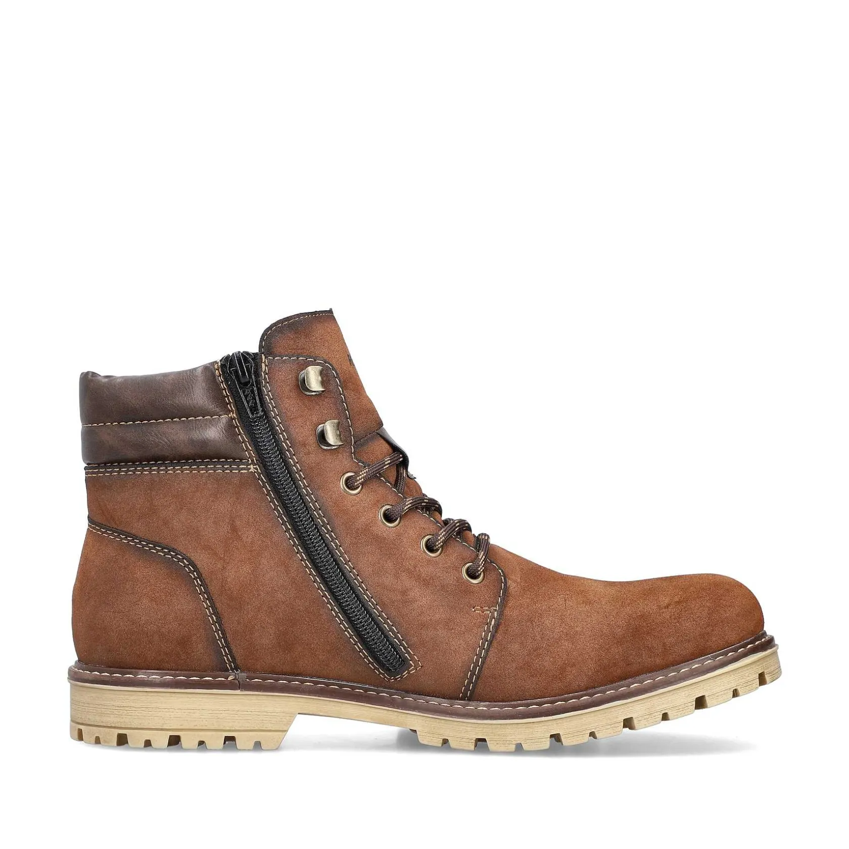 Rieker Boots-Men'S Corded Boots Chestnut Brown