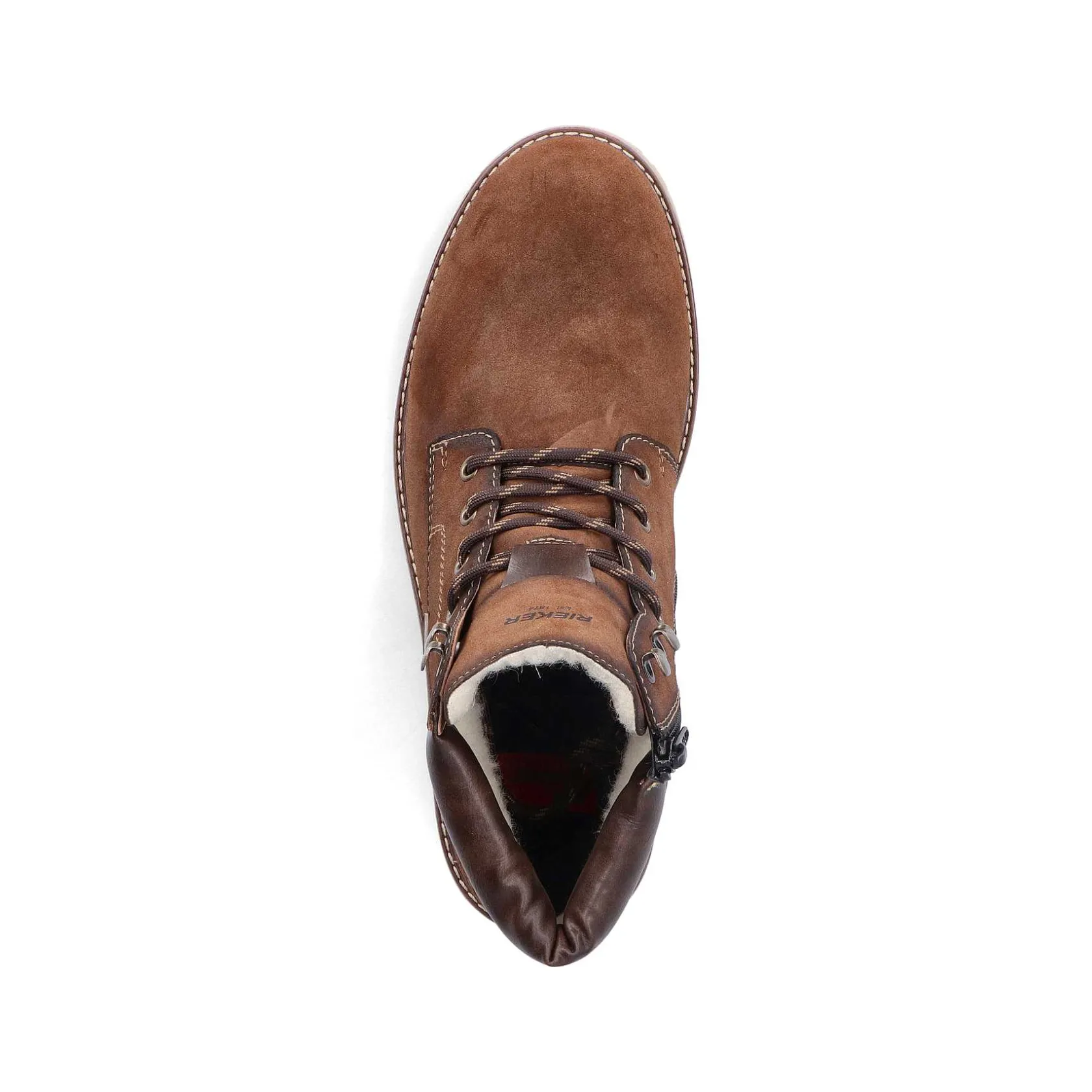 Rieker Boots-Men'S Corded Boots Chestnut Brown