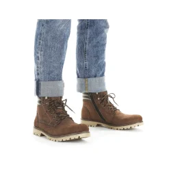 Rieker Boots-Men'S Corded Boots Chestnut Brown