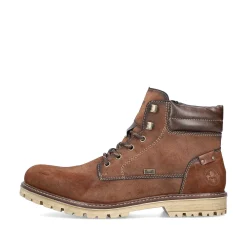 Rieker Boots-Men'S Corded Boots Chestnut Brown