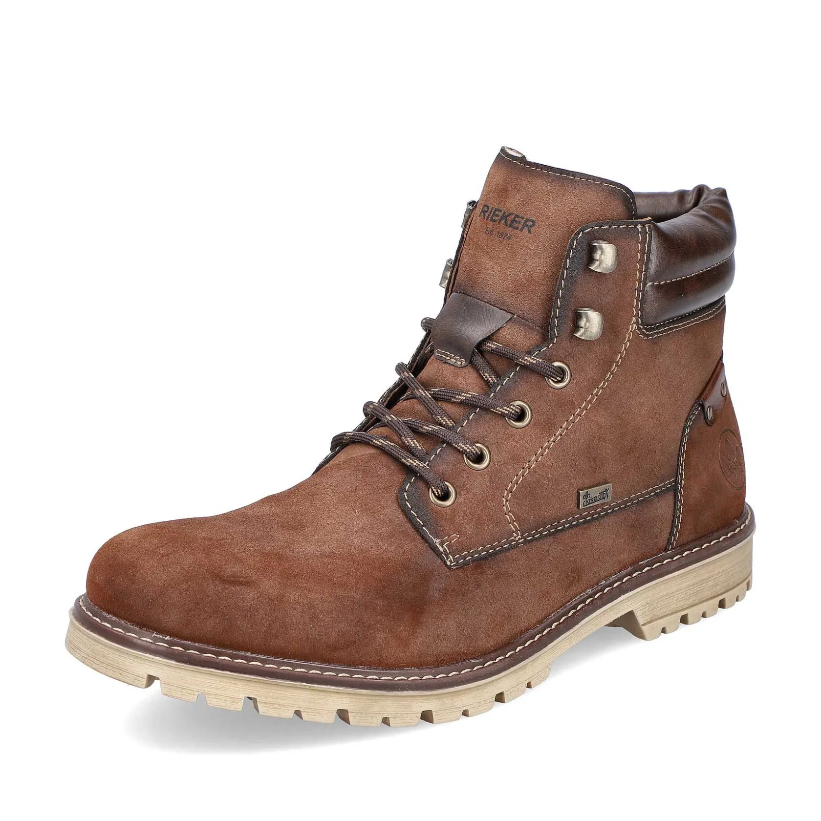 Rieker Boots-Men'S Corded Boots Chestnut Brown