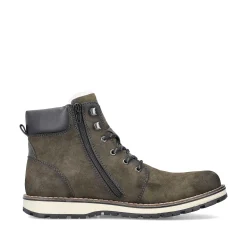 Rieker Boots-Men'S Corded Boots Olive Green
