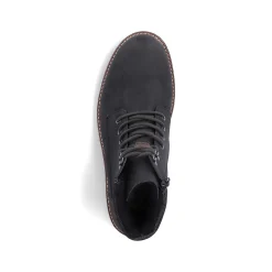 Rieker Boots-Men'S Corded Boots Asphalt Black
