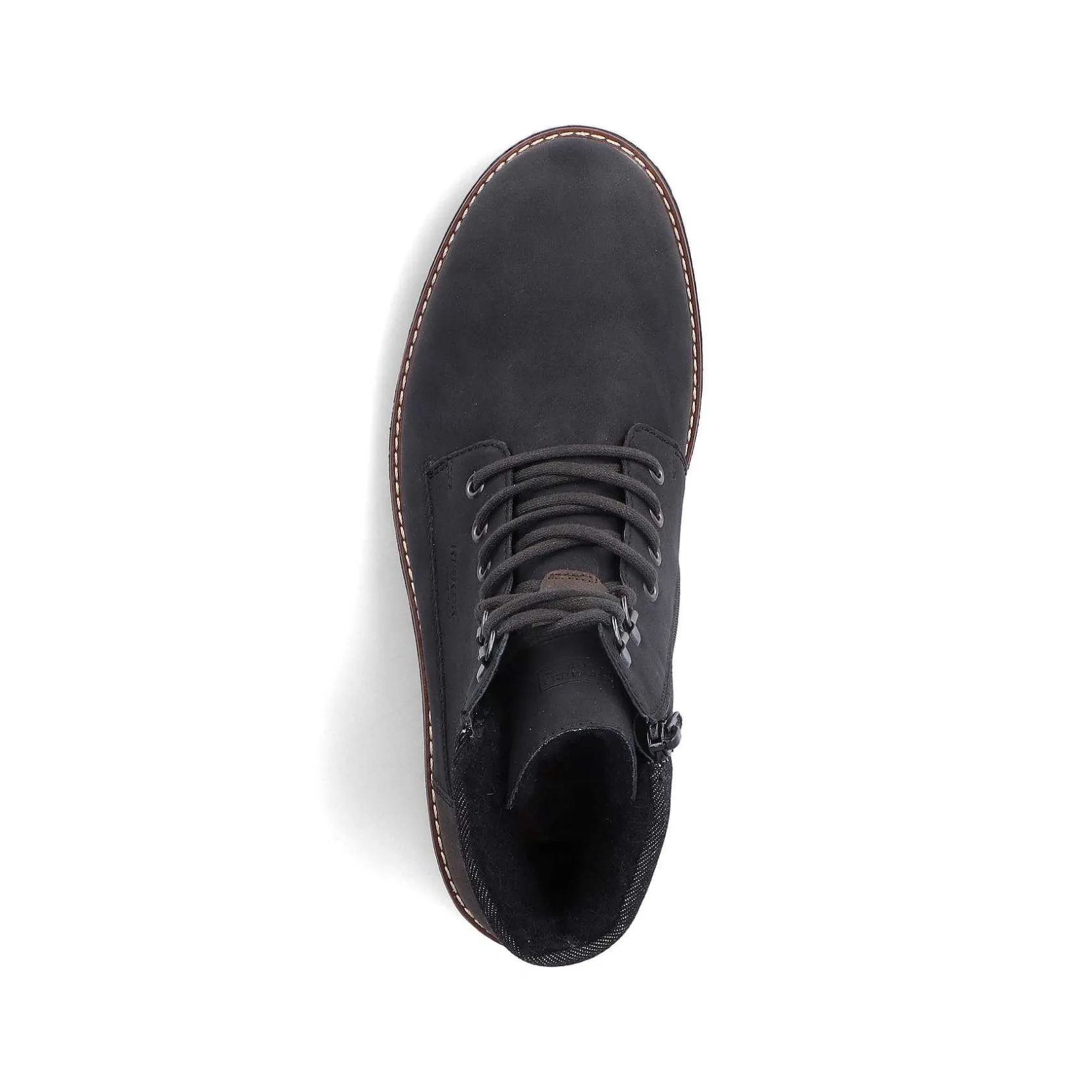 Rieker Boots-Men'S Corded Boots Asphalt Black