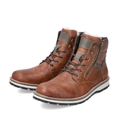 Rieker Boots-Men'S Corded Boots Caramel Brown