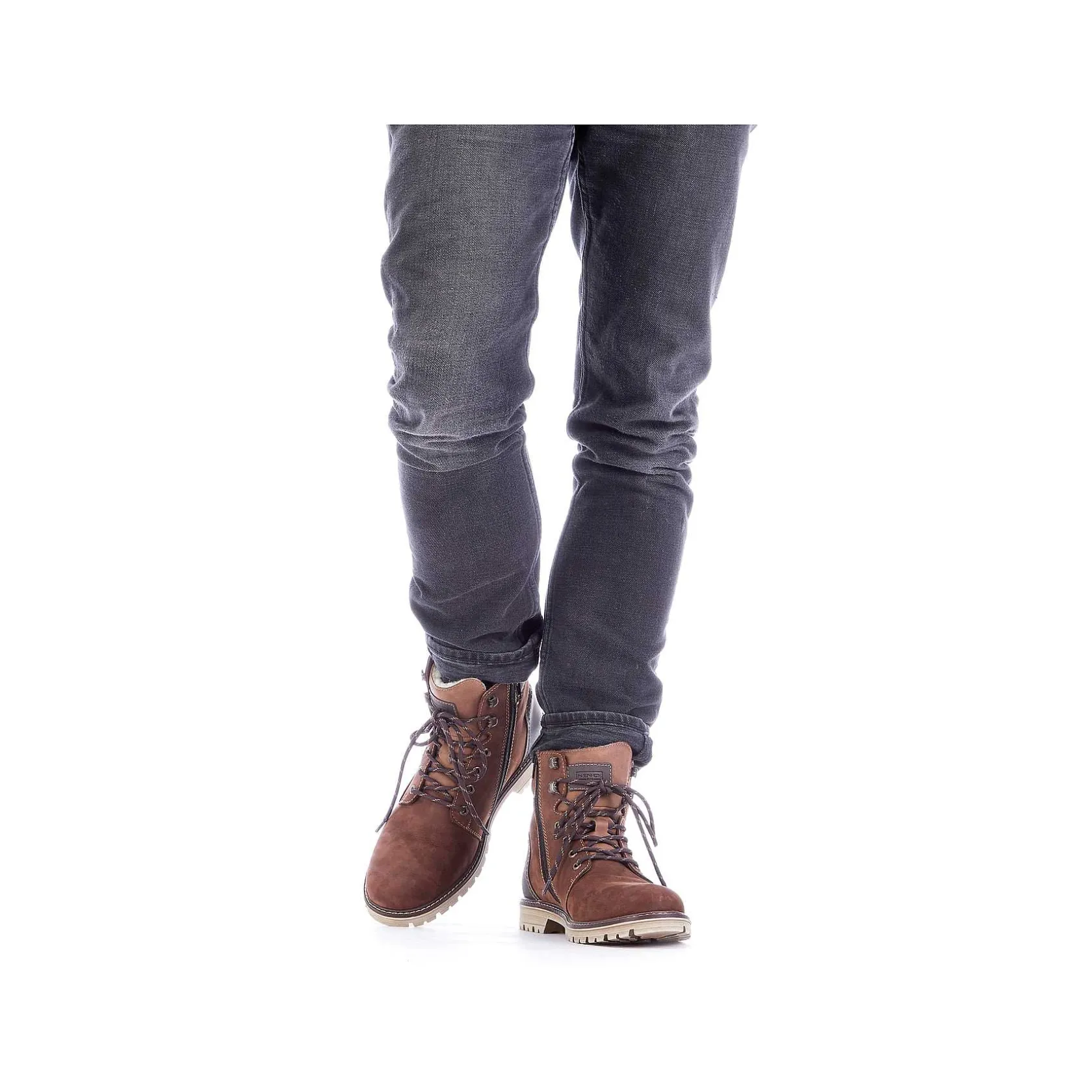 Rieker Boots-Men'S Corded Boots Nougat Brown