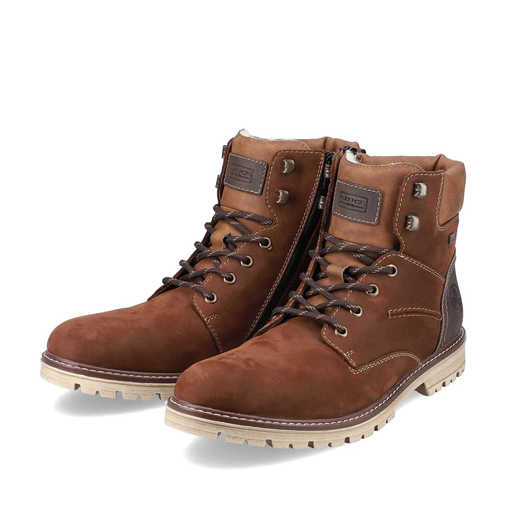 Rieker Boots-Men'S Corded Boots Nougat Brown