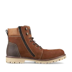 Rieker Boots-Men'S Corded Boots Nougat Brown