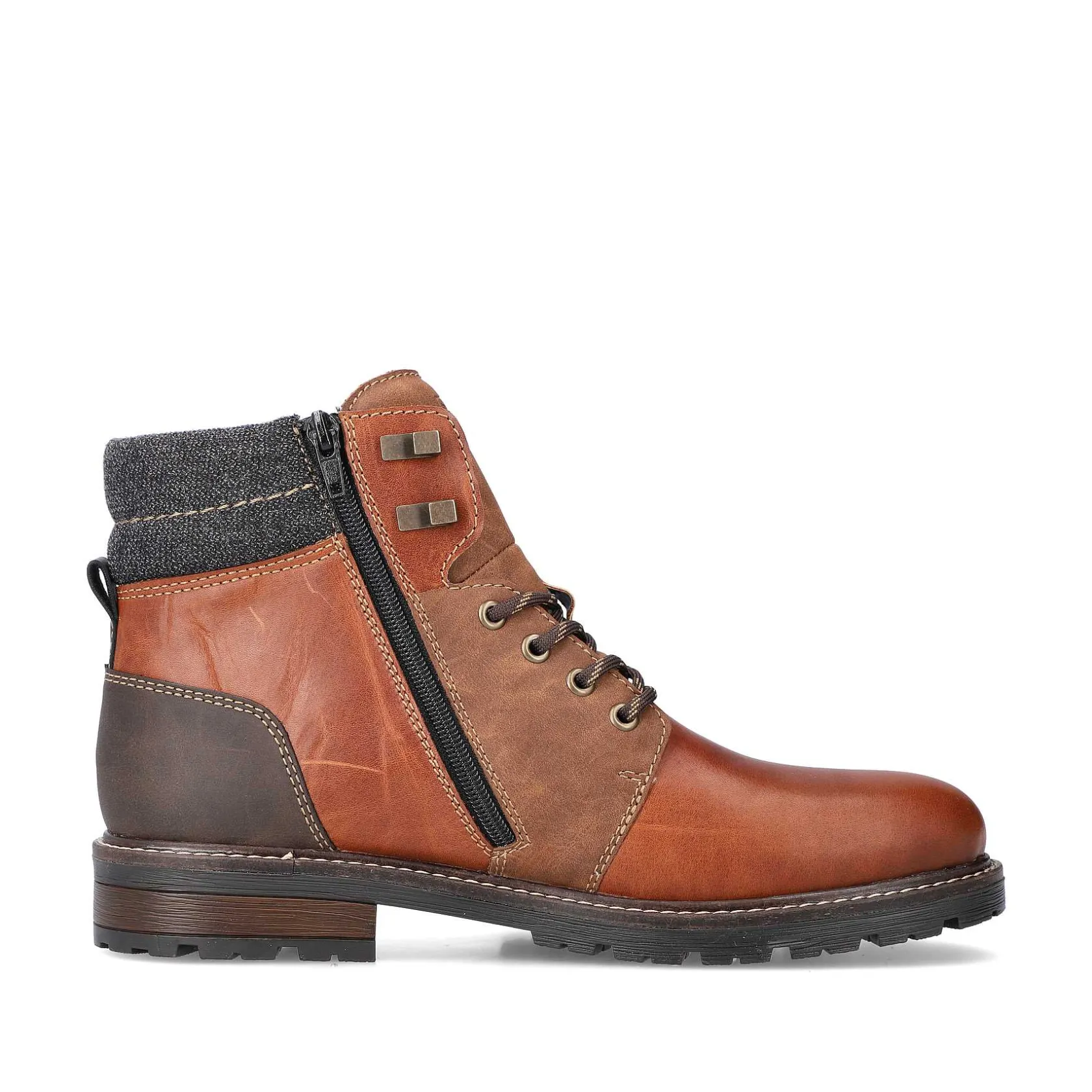 Rieker Boots-Men'S Corded Boots Caramel Brown