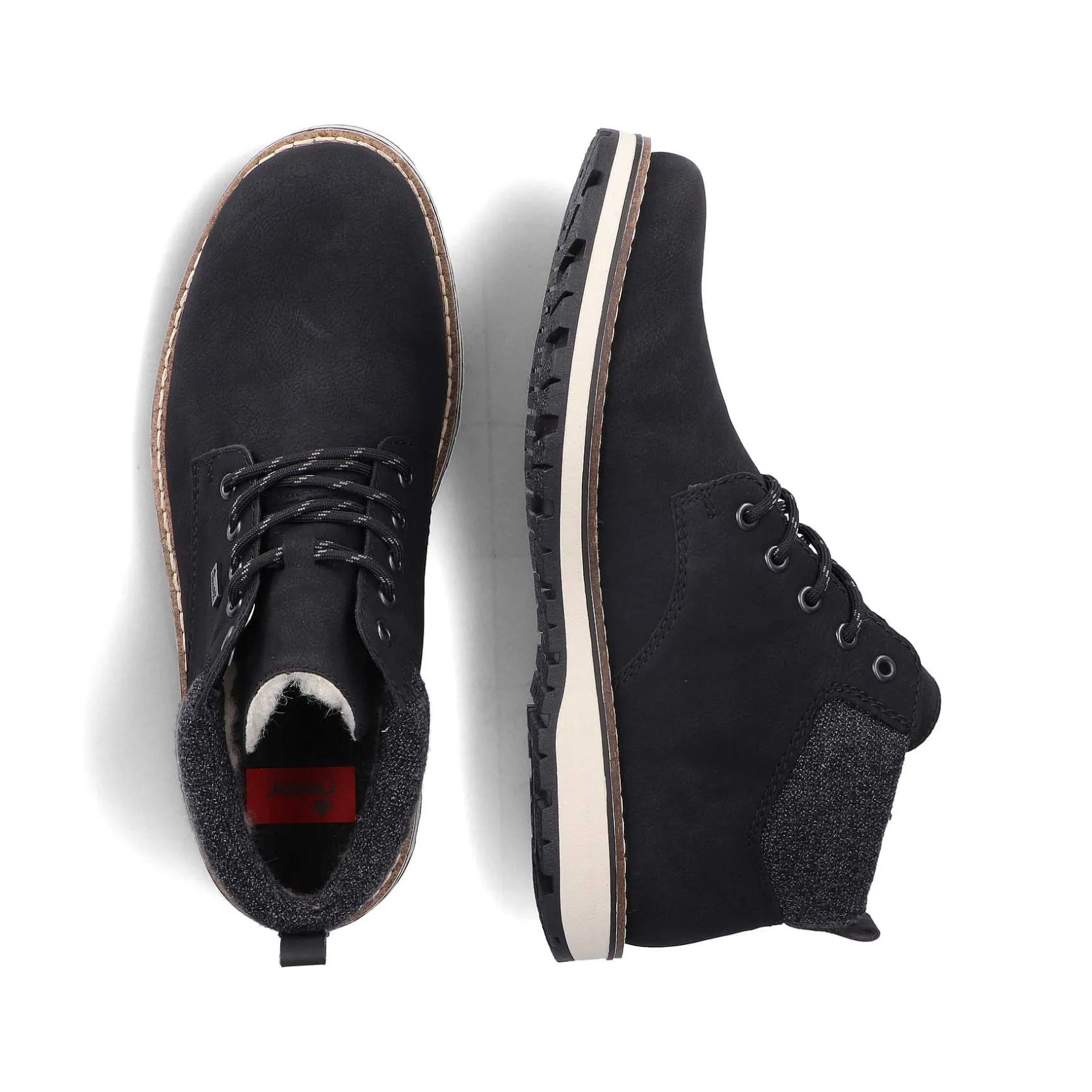 Rieker Boots-Men'S Corded Boots Urban Black