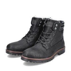 Rieker Boots-Men'S Corded Boots Deep Black
