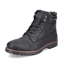 Rieker Boots-Men'S Corded Boots Deep Black