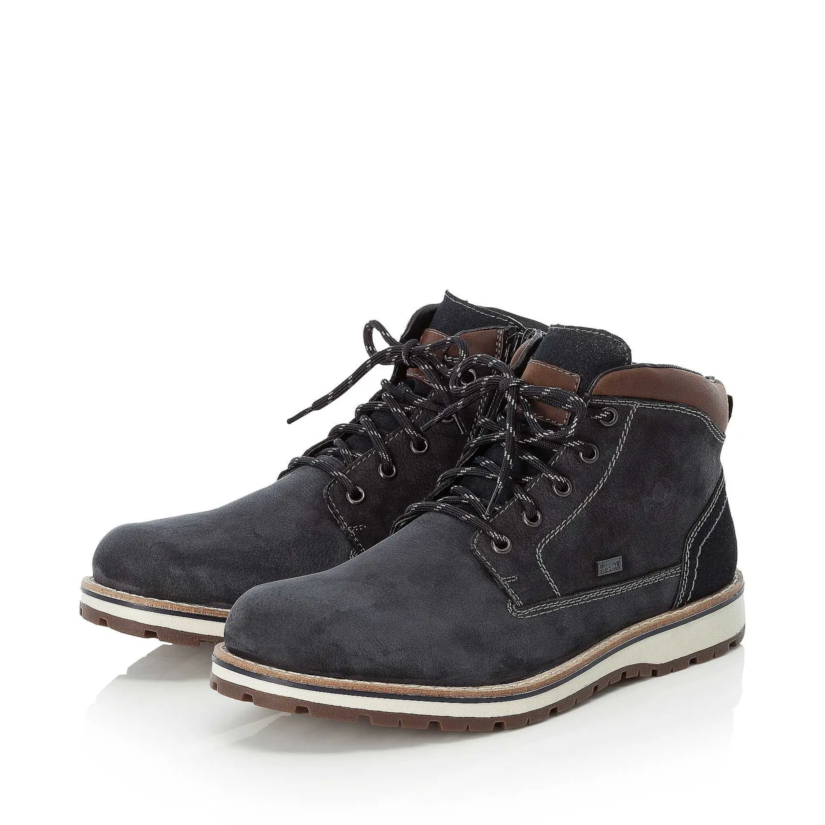 Rieker Boots-Men'S Laced Boots Pacific Blue