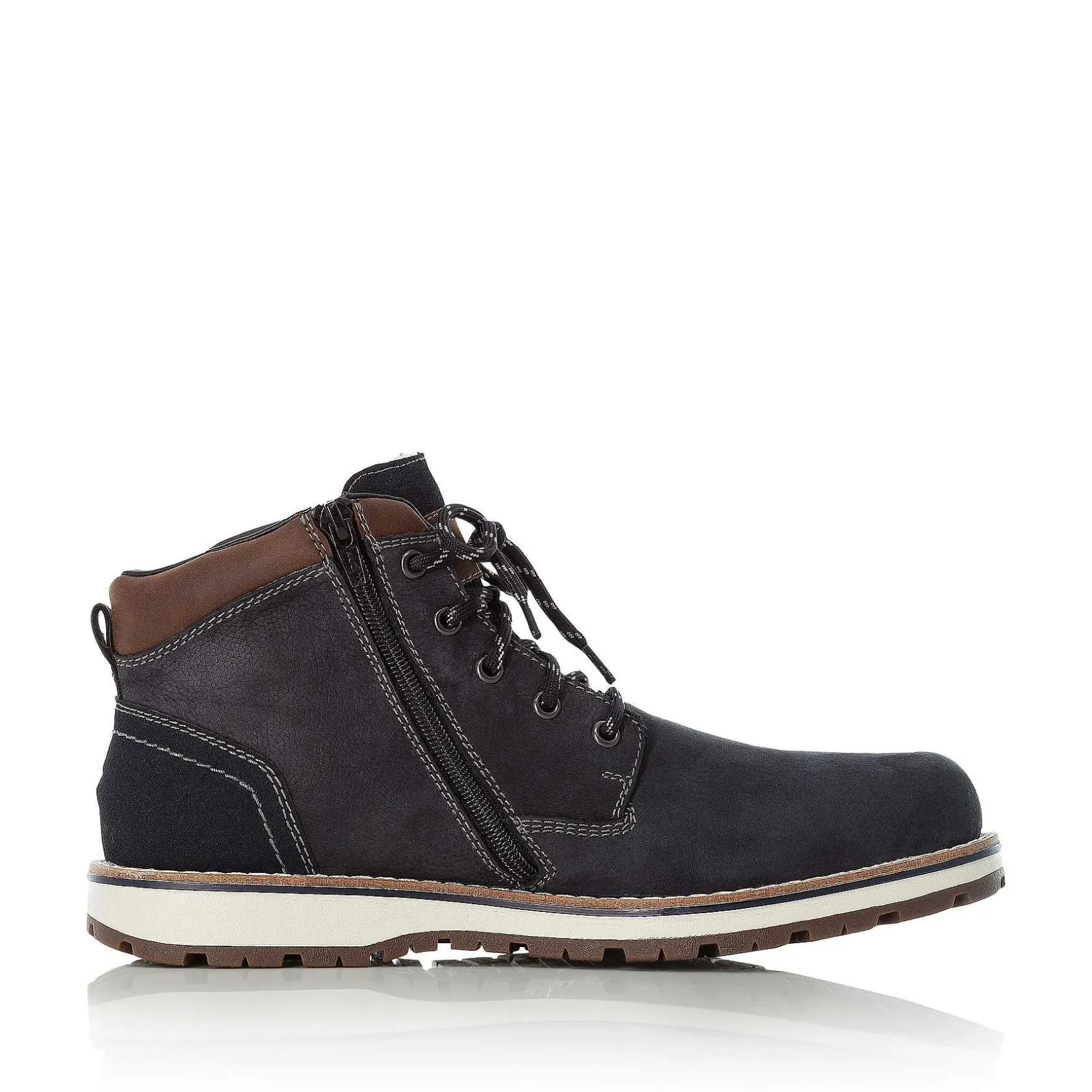 Rieker Boots-Men'S Laced Boots Pacific Blue