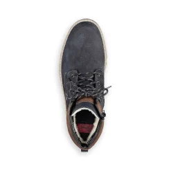 Rieker Boots-Men'S Laced Boots Pacific Blue