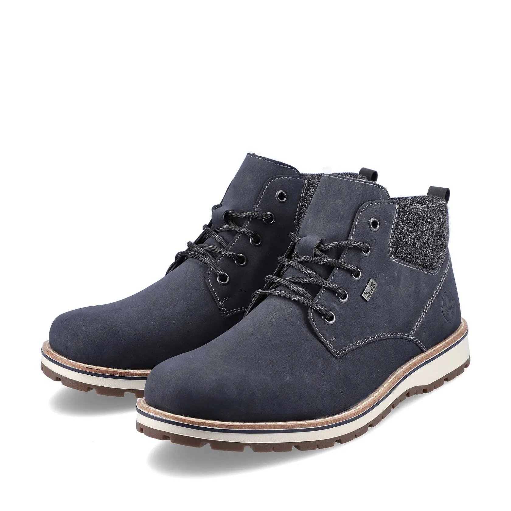 Rieker Boots-Men'S Laced Boots Pacific Blue