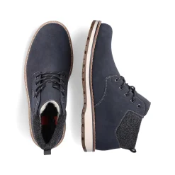Rieker Boots-Men'S Laced Boots Pacific Blue