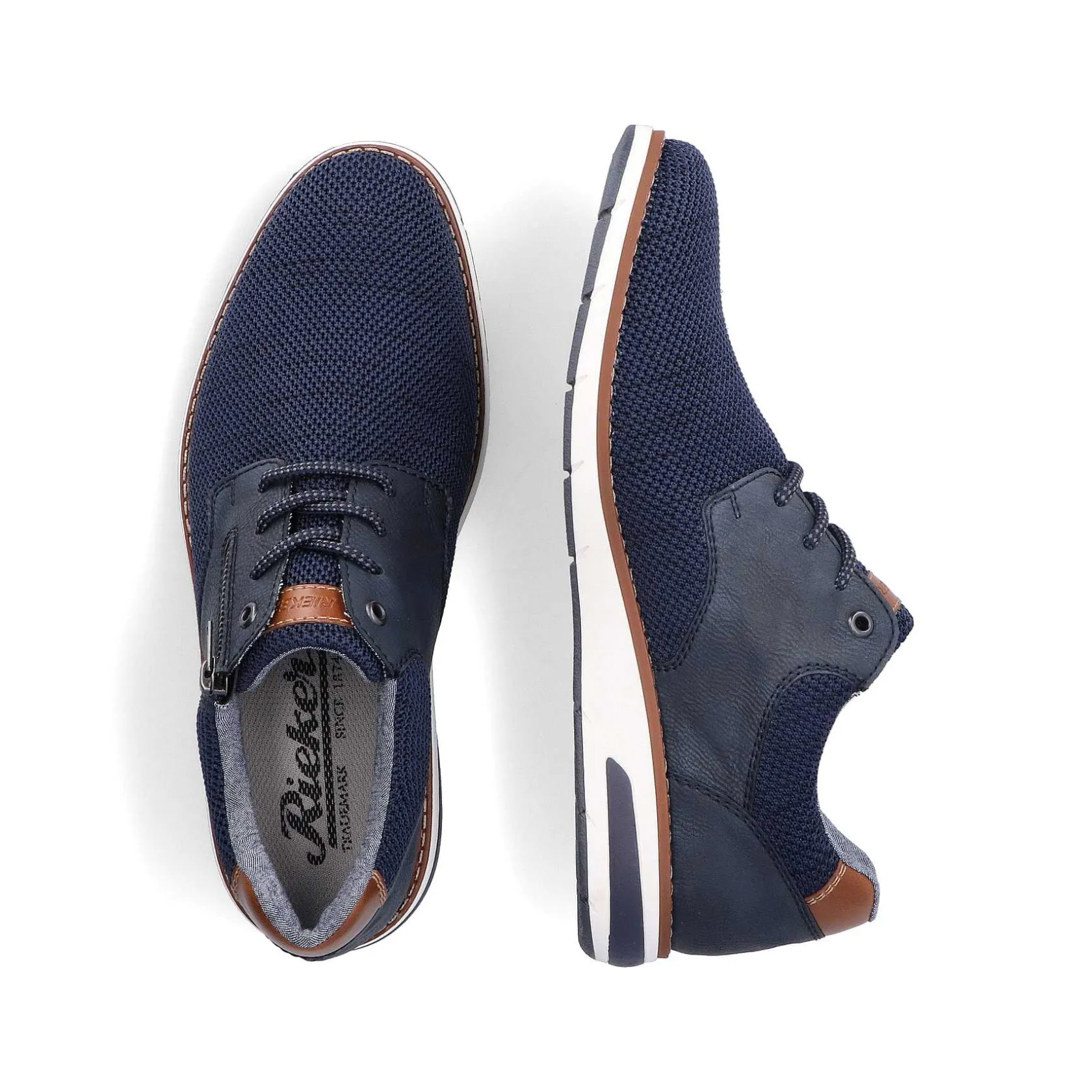 Rieker Low Shoes & Slippers-Men'S Laced Shoes Azure Blue