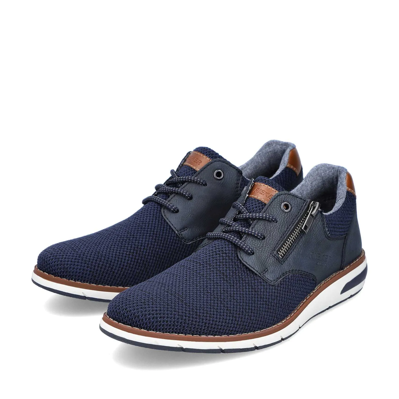 Rieker Low Shoes & Slippers-Men'S Laced Shoes Azure Blue