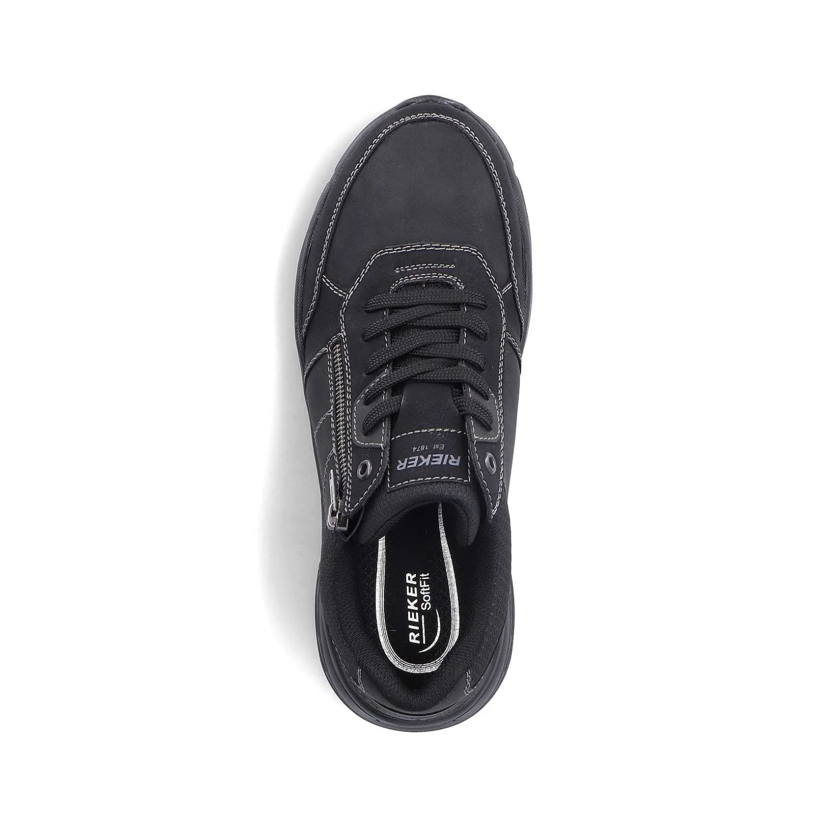 Rieker Low Shoes & Slippers-Men'S Lace-Up Shoes Asphalt Black