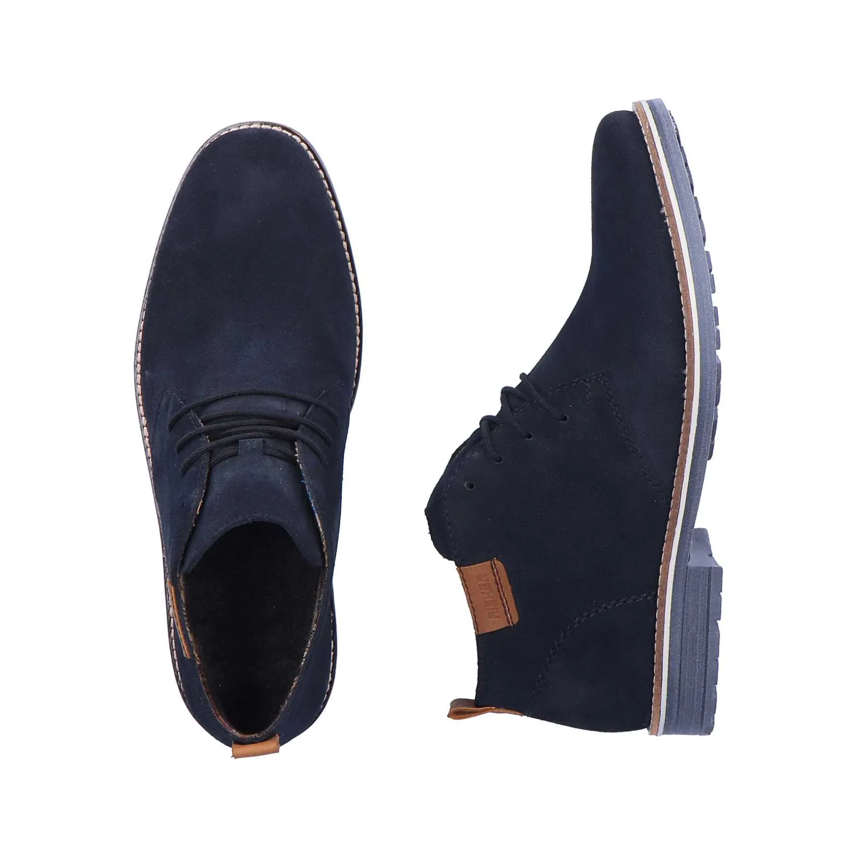 Rieker Low Shoes & Slippers-Men'S Lace-Up Shoes Navy Blue