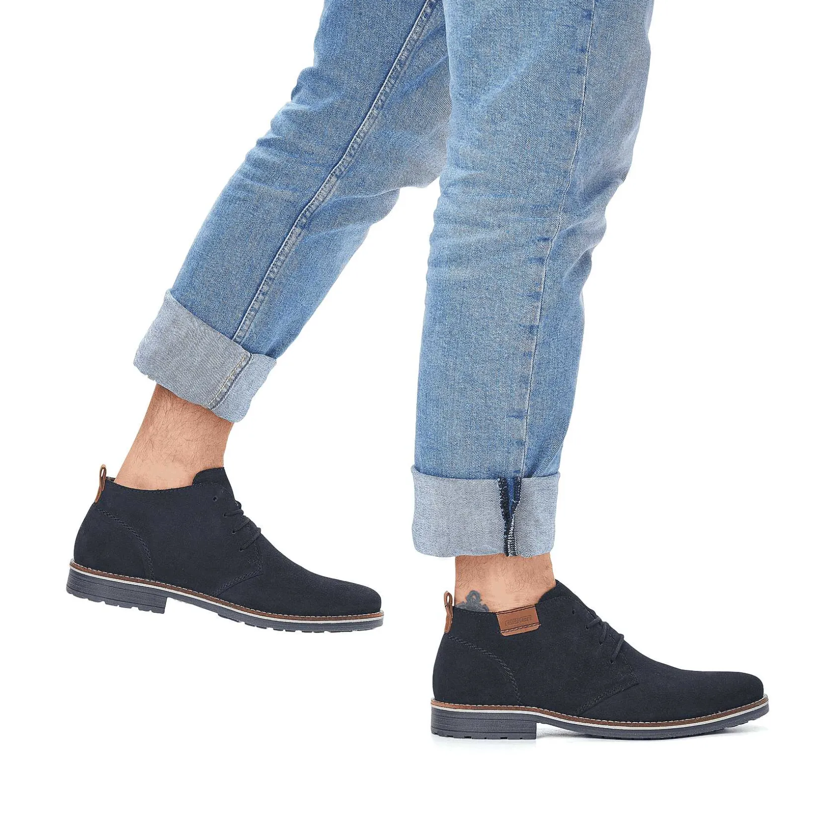 Rieker Low Shoes & Slippers-Men'S Lace-Up Shoes Navy Blue