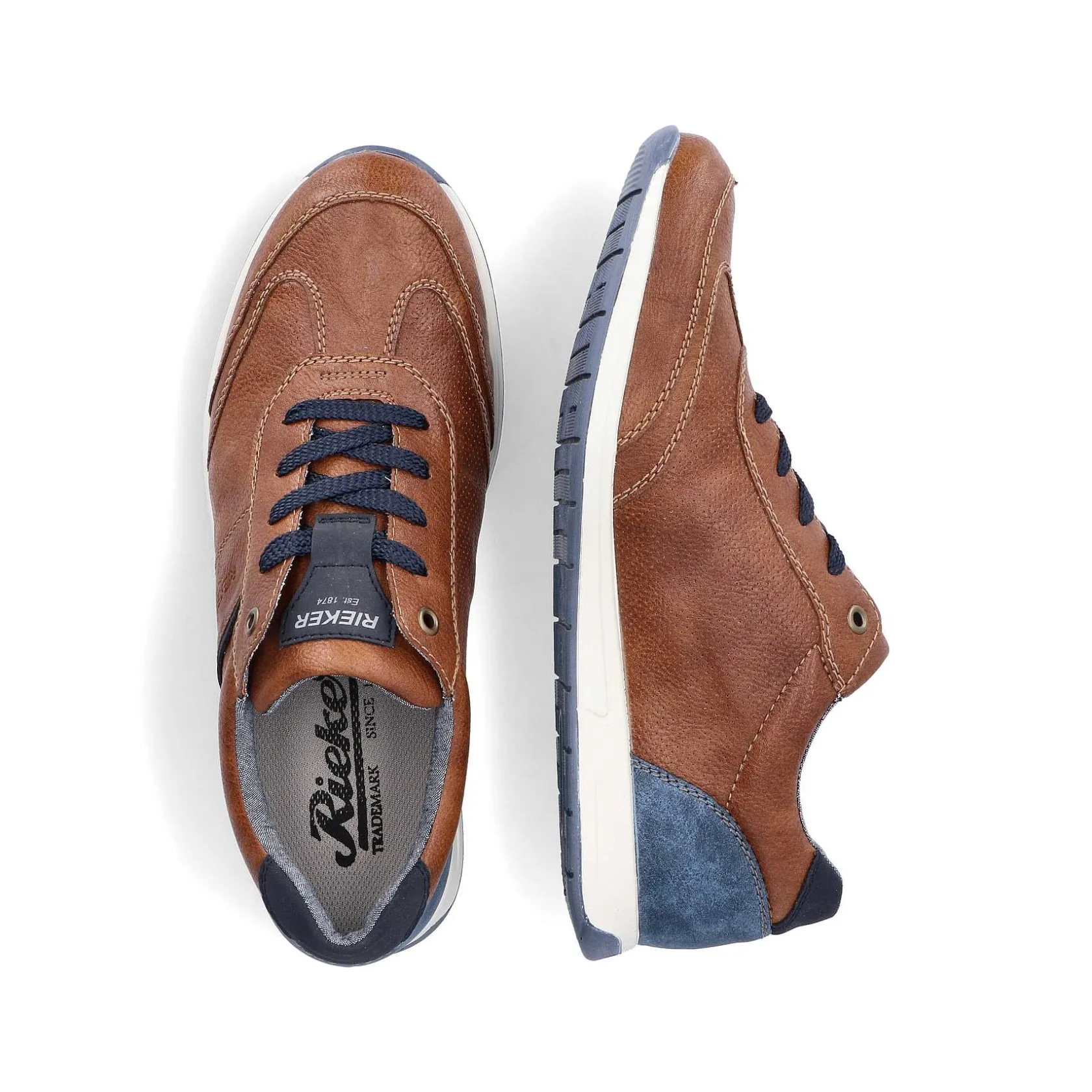 Rieker Business Shoes-Men'S Lace-Up Shoes Chestnut Brown