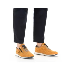 Rieker Low Shoes & Slippers-Men'S Lace-Up Shoes Sunflower Yellow-Navy Blue